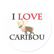I Love Caribou stickers by tshirtshirts I Love Caribou stickers