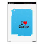 I love Carlee iPad 3 Decals