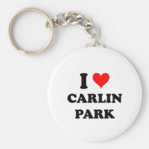 I Love Carlin Park Key Chain
