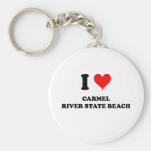I Love Carmel River State Beach Key Chain