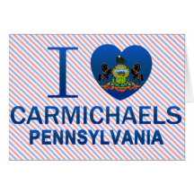 I Love Carmichaels, PA Card
