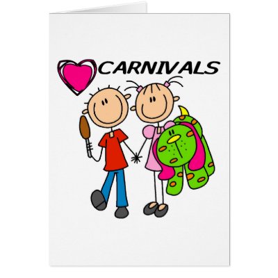 I Love Carnivals Cards by stick_figures