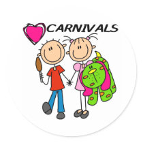 I Love Carnivals stickers