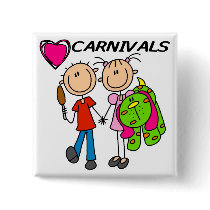 I Love Carnivals Tshirts and Gifts buttons