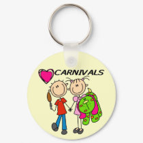 I Love Carnivals Tshirts and Gifts keychains