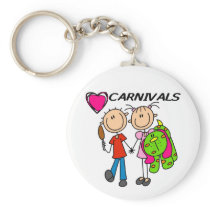 I Love Carnivals Tshirts and Gifts Keychain