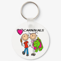 I Love Carnivals Tshirts and Gifts keychains
