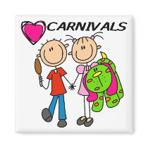 I Love Carnivals Tshirts and Gifts magnets