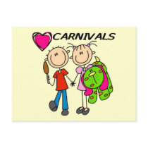 I Love Carnivals Tshirts and Gifts postcards