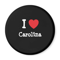 I love Carolina heart T-Shirt magnets