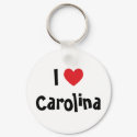 I Love Carolina Keychain by annaleeblysse I Love Carolina Keychain