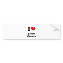I love Carpet Cleaners Bumper Sticker