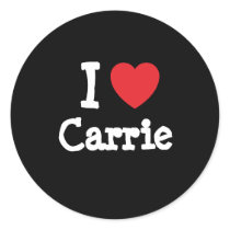 I love Carrie heart T-Shirt stickers
