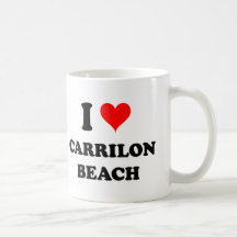I Love Carrilon Beach Mug