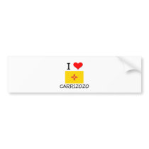 I Love Carrizozo New Mexico Bumper Sticker