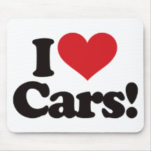 I Love Cars! Mouse Pad