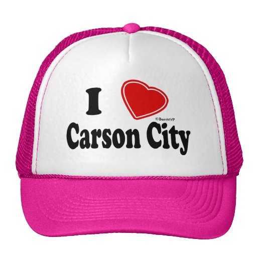 I Love Carson City Hats