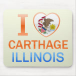 I Love Carthage, IL Mousepads