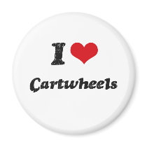 I love Cartwheels Refrigerator Magnets