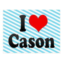 I love Cason Postcard