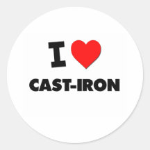 I love Cast-Iron Stickers