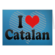 I Love Catalan Card