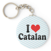 I Love Catalan Key Chain