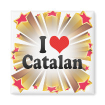 I Love Catalan Magnet
