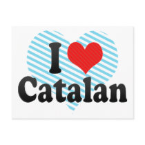I Love Catalan Post Card