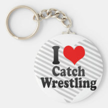 I love Catch Wrestling Key Chains