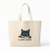 I LOVE CATS! bags