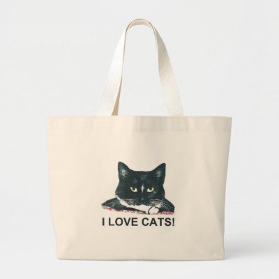 I LOVE CATS! CANVAS BAG
