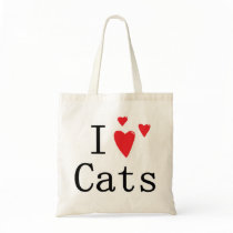 I Love Cats bags
