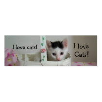 I love Cats Bookmark! business cards