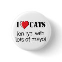 I Love Cats buttons by bighouse_shawn I Love Cats buttons