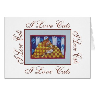 i love cats cards
