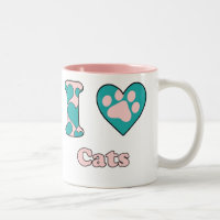 I love cats coffee mug