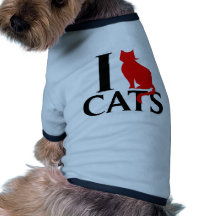 I Love Cats Dog Clothes