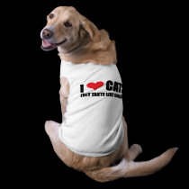 I Love Cats Dog Shirt pet clothing