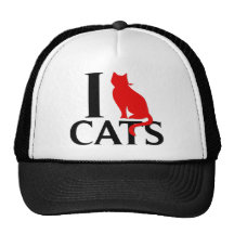I Love Cats Hats