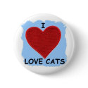 I LOVE CATS ......HEART PATCH buttons by SUNZUP4U I LOVE CATS ......HEART PATCH buttons