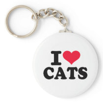 I love Cats Key Chain