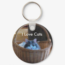 I Love Cats keychains
