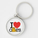 I Love Cats Keychains