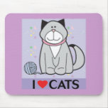 I Love Cats Mouse Mats