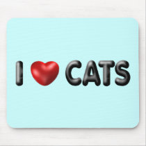 I love Cats Mouse Mat