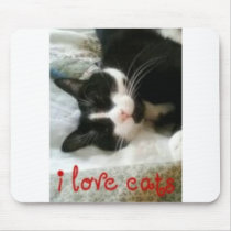I love cats Mousepad