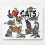 I love Cats Mouse Mats