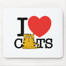 I Love Cats Mousepad