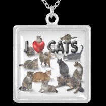 I love Cats necklaces